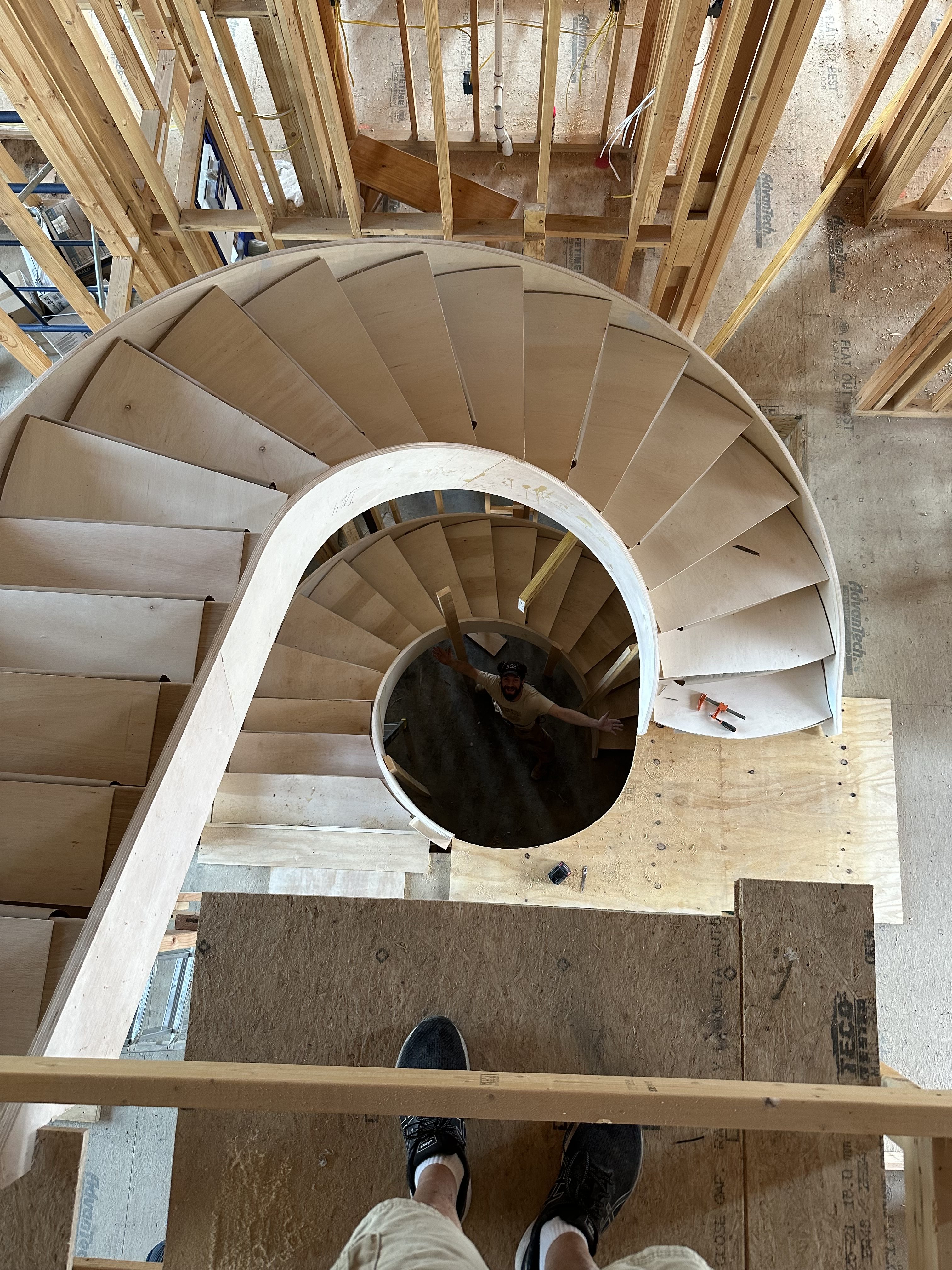 curved stair